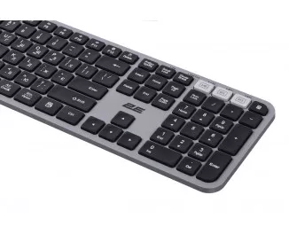 Клавіатура та миша бездротова 2E MK440 WL/BT Black/Grey (2E-MK440WBGR_UA)
