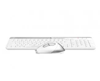 Клавиатура и мышь беспроводная A4Tech FB2535C Icy White USB