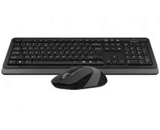 Клавиатура и мышь беспроводная A4Tech FG1010S Black/Grey