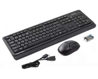 Клавиатура и мышь беспроводная A4Tech FG1012 Black USB