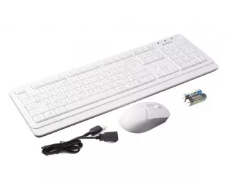 Клавиатура и мышь беспроводная A4Tech FG1012 White USB