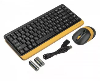 Клавиатура и мышь беспроводная A4Tech FG1110 Bumblebee USB