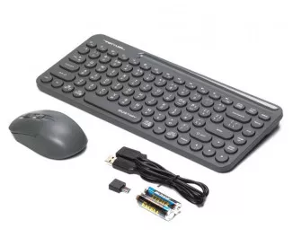 Клавиатура и мышь беспроводная A4Tech Fstyler FG3200 Air Grey