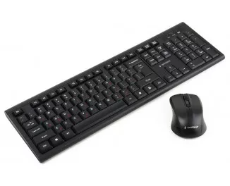 Клавиатура и мышь беспроводная Gembird KBS-WM-03-UA Black USB