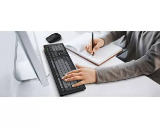 Клавиатура и мышь беспроводная Genius KM-8200 Black (31340003428)