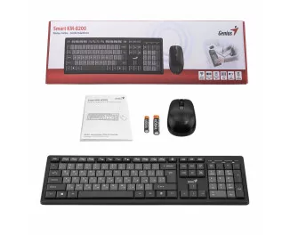 Клавиатура и мышь беспроводная Genius KM-8200 Black (31340003428)