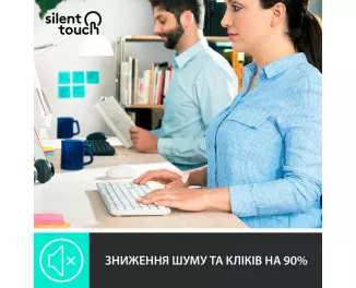 Клавіатура та миша бездротова Logitech MK295 Combo White USB (920-009824)