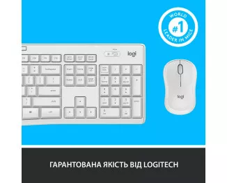 Клавіатура та миша бездротова Logitech MK295 Combo White USB (920-009824)