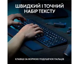 Клавиатура и мышь беспроводная Logitech MX Keys S Combo USINTL Graphite (920-011614)