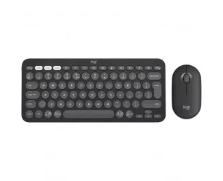 Клавиатура и мышь беспроводная Logitech Pebble 2 Combo Graphite Wireless (920-012239)