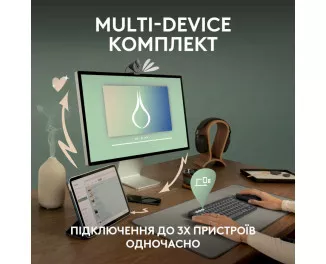 Клавиатура и мышь беспроводная Logitech Pebble 2 Combo Graphite Wireless (920-012239)