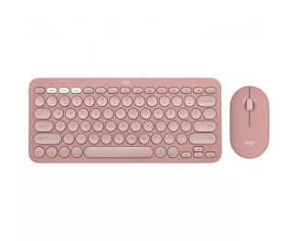 Клавиатура и мышь беспроводная Logitech Pebble 2 Combo Rose Wireless (920-012241)