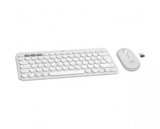 Клавіатура та миша бездротова Logitech Pebble 2 Combo White Wireless (920-012240)