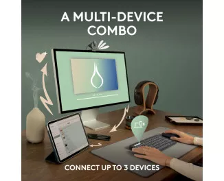 Клавіатура та миша бездротова Logitech Pebble 2 Combo White Wireless (920-012240)