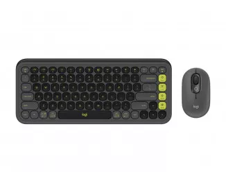 Клавиатура и мышь беспроводная Logitech Pop Icon Combo Graphite (920-013156)