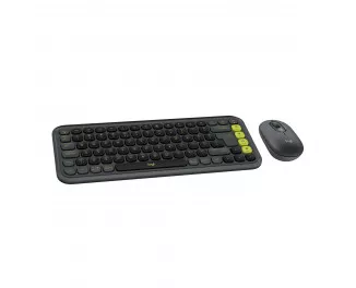 Клавіатура та миша бездротова Logitech Pop Icon Combo Graphite (920-013156)