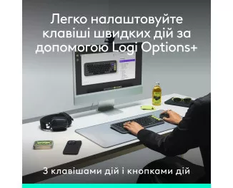 Клавіатура та миша бездротова Logitech Pop Icon Combo Rose (920-013142)