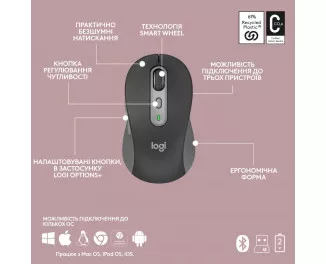Клавиатура и мышь беспроводная Logitech Signature Slim Combo MK950 Graphite (920-012490)