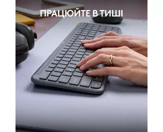 Клавиатура и мышь беспроводная Logitech Signature Slim Combo MK950 Graphite (920-012490)