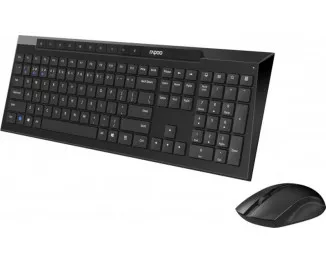 Клавиатура и мышь беспроводная Rapoo 8210M Wireless Black