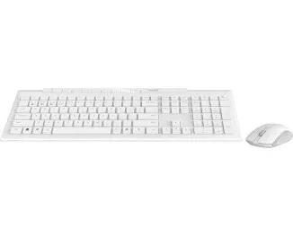 Клавиатура и мышь беспроводная Rapoo 8210М Wireless White