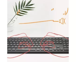 Клавіатура та миша бездротова Xiaomi MiiiW Keyboard and Mouse Combo Gen 3 PB03 White (MW24PB03)