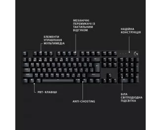 Клавиатура Logitech G413 SE Mechanical Tactile Switch USB UA Black (920-010437)