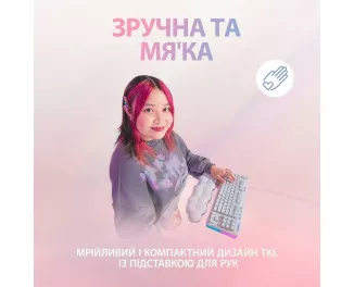 Клавиатура Logitech G713 Aurora Gaming GX Red USB UA Off-White (920-010678)