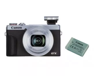 Компактный фотоаппарат Canon PowerShot G7 X Mark III Silver Battery Kit (3638C014)
