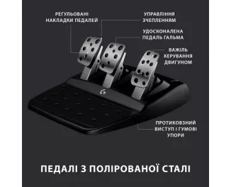 Комплект (кермо, педалі) Logitech G923 TrueForce Xbox One/PC (941-000158)