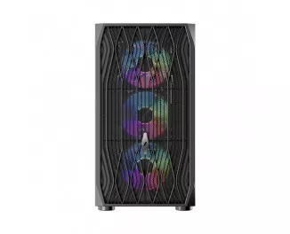 Корпус 1stPlayer AY7-BK-4F1 Black без БП