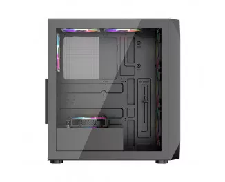 Корпус 1stPlayer AY7-BK-4F1 Black без БП