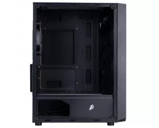 Корпус 1stPlayer FD3-M-BK-4F7 Black без БП