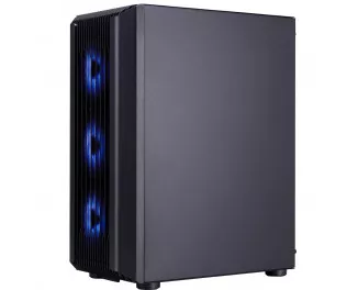 Корпус 1stPlayer H6-BK-4F7 Black без БП