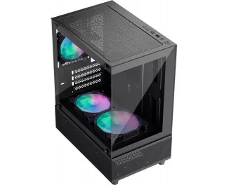 Корпус 1stPlayer Mi2-A-BK-2F7R-1F7 Black без БЖ