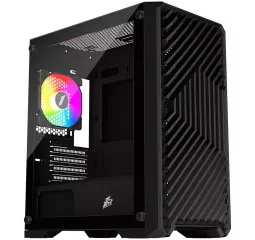 Корпус 1stPlayer T5-BK-4F1 Black без БЖ