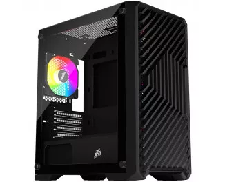 Корпус 1stPlayer T5-BK-4F1 Black без БЖ