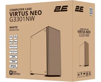 Корпус 2E Gaming Virtus Neo White (G3301NW) без БП