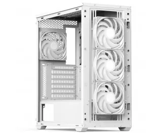 Корпус AeroCool D501A-G-WT-v2 (ACCM-DS01043.21) White без БП