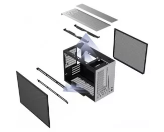 Корпус ALmordor Seiya 180 Black (ALS180MBK) без БП