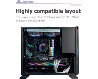 Корпус ALmordor Sparkle 170M Black (ALS170MMBK) без БП