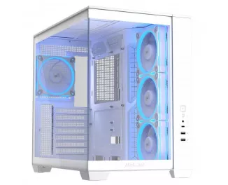 Корпус ASUS A32 Plus White Tempered Glass без БП (90DC00S3-B19000)