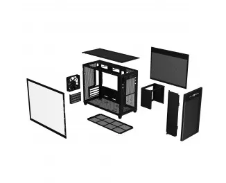 Корпус ASUS Prime AP201 Black Tempered Glass без БЖ (90DC00G0-B39010)