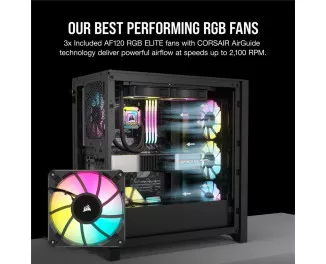 Корпус Corsair iCUE 4000D RGB Airflow Black (CC-9011240-WW)