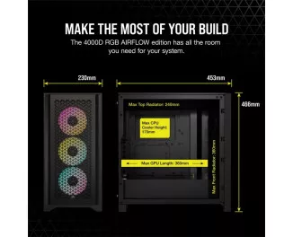 Корпус Corsair iCUE 4000D RGB Airflow Black (CC-9011240-WW)