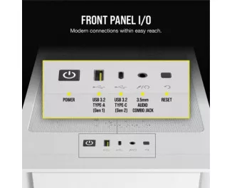 Корпус Corsair iCUE 4000D RGB Airflow White (CC-9011241-WW)