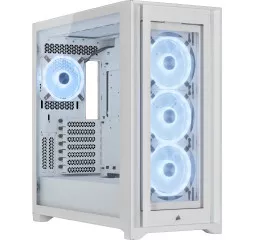 Корпус Corsair iCUE 5000X RGB QL Tempered Glass White без БП (CC-9011233-WW)