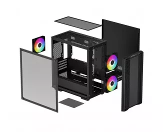 Корпус DeepCool CC360 ARGB Black (R-CC360-BKAPM3-G-1) без БП
