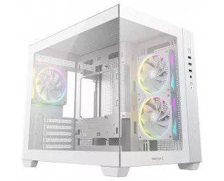 Корпус DeepCool CG330 3F White (R-CG330-WHNGM3-G) без БП