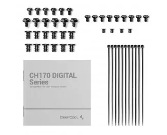 Корпус DeepCool CH170 Digital Black (R-CH170-BKNPI0D-G-1) без БП